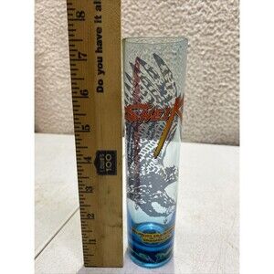 7" Tall Blue Shot Glass - SheiKra Rollercoaster Bush Gardens Tampa, FL